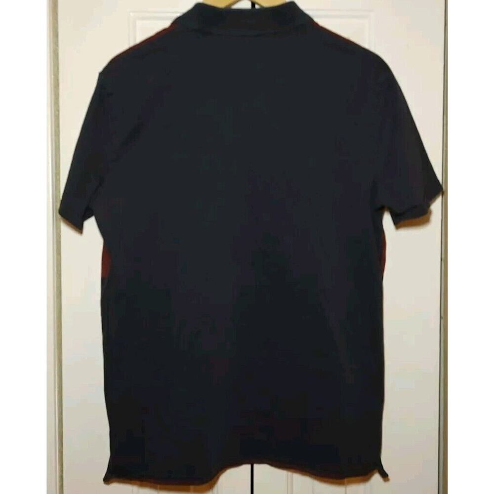 Armani Exchange Rugby Striped A|X Logo 2 BUTTON Polo Shirt - Large - Picture 5 of 6